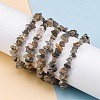 Natural Moonstone Chip Beaded Stretch Bracelets for Women Men BJEW-L038-01D-1