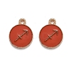Alloy Enamel Pendants ENAM-S124-01B-12F-1