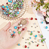 144 Sets 16 Style Plastic Imitation Turquoise & Alloy Rivets FIND-GO0001-92-3