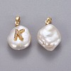 Natural Cultured Freshwater Pearl Pendants KK-L187-A-01K-2