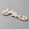 Natural Solid Wood Carved Onlay Applique Craft AJEW-WH0528-40A-2