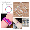 200Pcs 10 Colors Frosted Transparent Glass Beads FGLA-AR0001-03-7