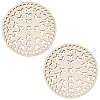 Wooden Basket Bottoms AJEW-WH0126-07B-1