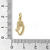 Brass Micro Pave Cubic Zirconia Pendants KK-M273-01G-V-3