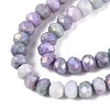 Ombre Effect Dyed Glass Beads Strands GLAA-C023-02-C25-3