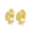 Brass Rotating Beaded Hoop Earrings for Anxiety Stress Relief Jewelry EJEW-E273-20LG-1