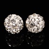 Polymer Clay Rhinestone Beads RB-H284-6MM-Half-001-2
