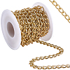 5M Aluminium Twisted Curb Chains CHA-BM0001-01G-1