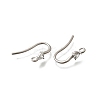 304 Stainless Steel Rhinestone Earring Hooks STAS-D310-01P-03-2