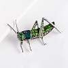 Grasshopper Alloy Rhinestone Brooches PW-WG09710-01-5