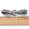 Tibetan Style 304 Stainless Steel Spring Gate Rings FIND-Z046-03AS-03-4