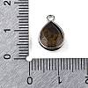 Natural Tiger Eye Faceted Pendants G-U019-05P-11-3