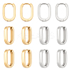 6 Pairs 2 Colors 304 Stainless Steel Huggie Hoop Earrings EJEW-UN0003-11-1