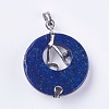 Natural Dyed Lapis Lazuli Pendants G-F546-A20-3