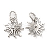 Brass with Cubic Zirconia Pendants KK-K332-18P-1