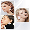 2 Pairs Disco Ball Acrylic Dangle Stud Earrings for Women EJEW-LP0001-53-4