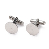 Non-Tarnish 304 Stainless Steel Cuff Buttons STAS-H124-10P-1