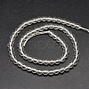 Synthetic Quartz Round Bead Strands PIEG-J002-16-4mm-2