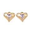 Brass Micro Pave Cubic Zirconia Pendants KK-S531-10G-2