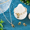 2Pcs Brass Micro Pave Cubic Zirconia Pendants KK-TA0002-81C-5