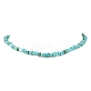 Dyed Natural Freshwater Shell Nuggets Beaded Necklaces NJEW-JN05488-02-2