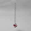 Bling Diamond Cube Car Rear View Mirror Charms HJEW-WH0043-45P-01-1