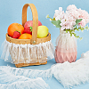 5 Yards Polyester Pleated Flower Lace Trim OCOR-GF0003-89B-4