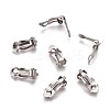 Tarnish Resistant 304 Stainless Steel Clip-On Earrings Findings STAS-Q185-01-4