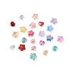 220Pcs 22 Style Transparent Spray Painted Glass Beads GLAA-CW0001-02-2