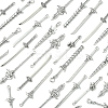 60Pcs 6 Styles Tibetan Style Alloy Big Pendants TIBEP-FS0001-25-2