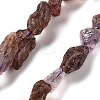 Raw Rough Natural Purple Phantom Quartz Purple Lodolite Quartz Beads Strands G-P528-B06-02-1