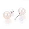 Natural Pearl Stud Earrings PEAR-N020-13A-3