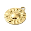 Ion Plating(IP) 304 Stainless Steel Pendants STAS-B058-02G-07-2