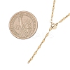 2MM Adjustable 304 Stainless Steel Textured Dapped Chain Lariat Necklaces NJEW-JN05858-3