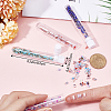 320Pcs 4 Colors 2-Hole Opaque Glass Seed Beads SEED-CN0001-22-3