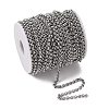 Tarnish Resistant 304 Stainless Steel Rolo Chains STAS-O076-16-4