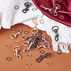 15Pcs 6 Colors Alloy Swivel Snap Hook Clasps FIND-TA0003-79-7