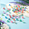 66Pcs 11 Colors Electroplate Imitation Jade Glass Charms PALLOY-TAC0312-5