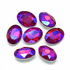 Pointed Back Glass Rhinestone Cabochons RGLA-T018-13x18mm-03-1