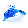 Handmade Silver Foil Lampwork Pendants LAMP-T023-15B-1