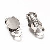 Tarnish Resistant 304 Stainless Steel Clip-on Earring Findings STAS-L259-001C-P-1