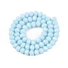 Opaque Solid Color Imitation Jade Glass Beads Strands EGLA-A044-P8mm-D06-3