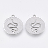 Non-Tarnish 201 Stainless Steel Pendants X-STAS-T044-101P-1