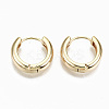 Brass Huggie Hoop Earrings LS-X-KK-S356-151G-NF-1