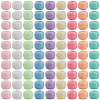 400Pcs Opaque Acrylic European Beads SACR-SP0001-01-1