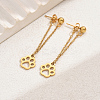 201 Stainless Steel Cartoon Tassel Stud Earrings DQ5239-2-1
