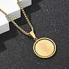 201 Stainless Steel Pendant Necklaces NJEW-Z058-01G-2