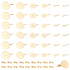 36Pcs 304 Stainless Steel Stud Earring Findings STAS-LP0001-83-1