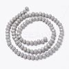 Opaque Solid Color Glass Beads Strands EGLA-A034-P3mm-D10-2