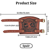 Imitation Leather Tree of Life Cord Bracelet AJEW-WH0342-88B-2